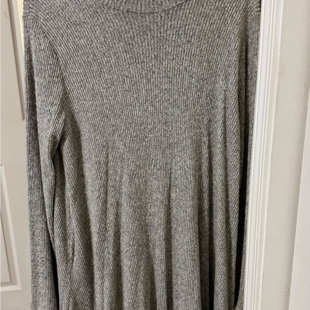 Rolla Coster Gray Ribbed Sweater Dress